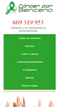 Mobile Screenshot of cancerporbenceno.com